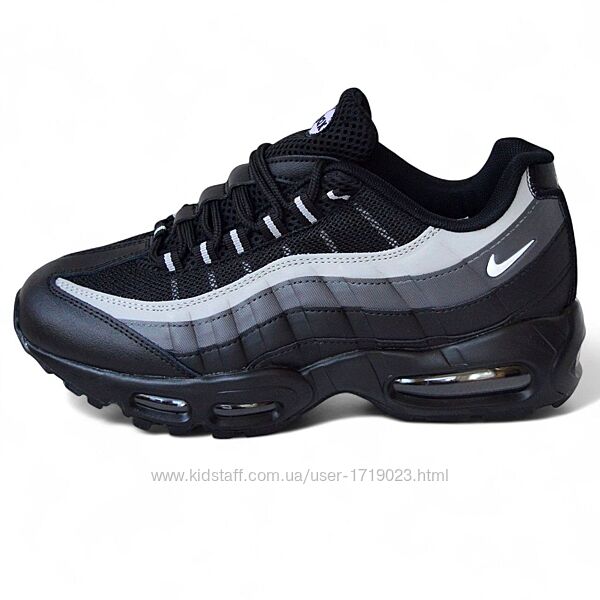 Nike Air Max 95 Black Gray кросівки чоловічі найк аір макс аирмакс кросовки