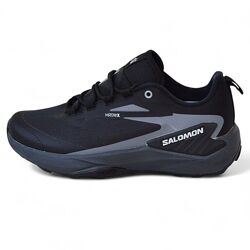 Salomon Genesis Waterproof Black Gray кросівки чоловічі саломон кроссовки