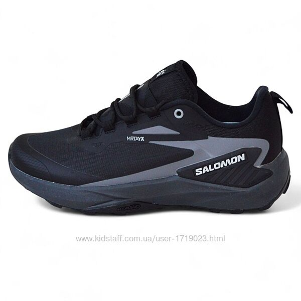 Salomon Genesis Waterproof Black Gray кросівки чоловічі саломон кроссовки