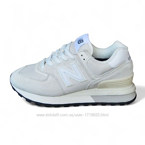 New Balance 574 Legacy Beige White термо кросівки жіночі зимові