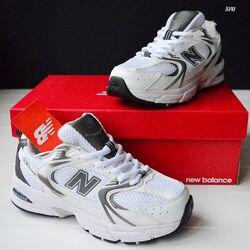 New Balance 530 White Gray кросівки жіночі термо нью беленс