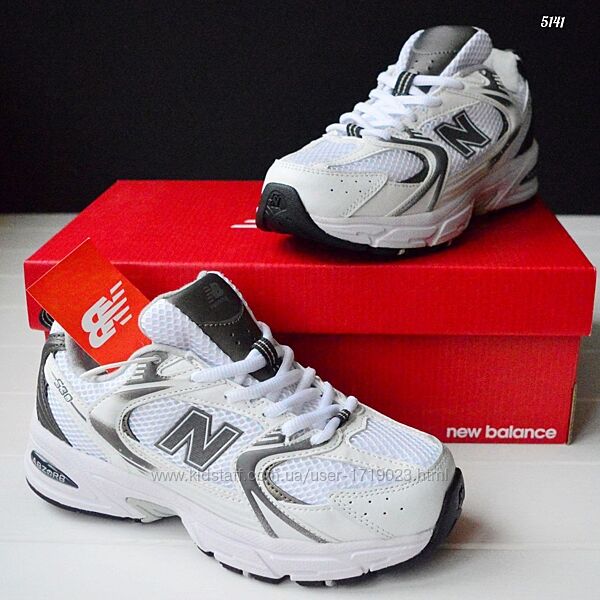 New Balance 530 White Gray кросівки жіночі термо нью беленс