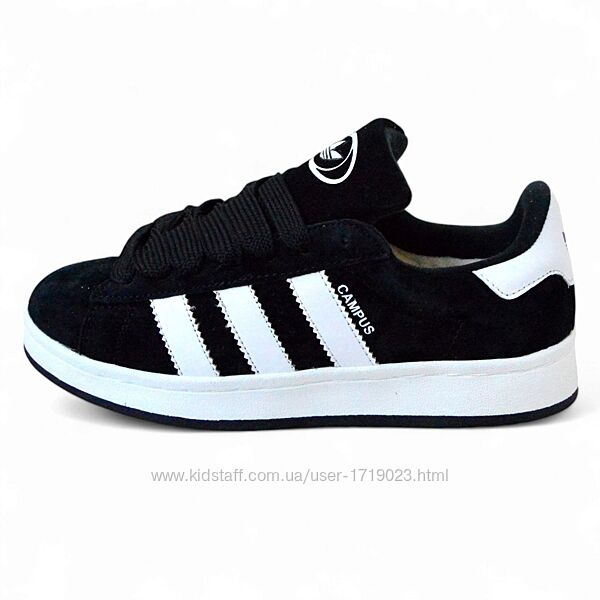Adidas Campus Black White кросівки адідас кампус адидас зимние кроссовки