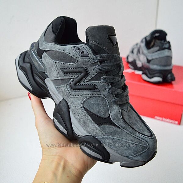 Кросівки New Balance 9060зимові з хутром кросівки чоловічі сірі нью беленс
