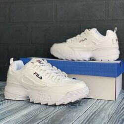 Filla Disruptor White Білі кросівки жіночі філа фила кроссовки женские