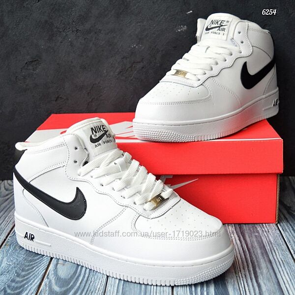 Nike Air Force 1 кросівки чоловічі з хутром зимові найк