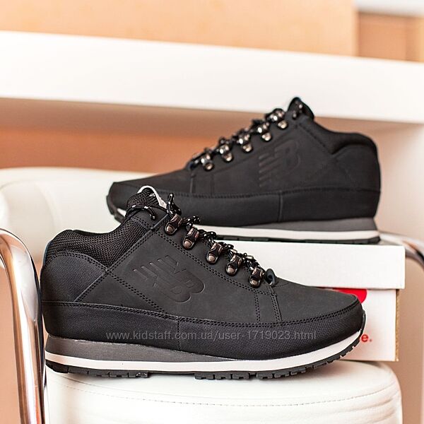 New Balance 754 Black чорні кросівки з хутром нью беленс кроссовки зимние
