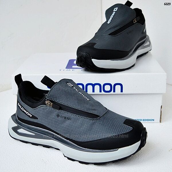 Salomon Odyssey Goretex Gray Black термо кросівки саломон чоловічі зимові