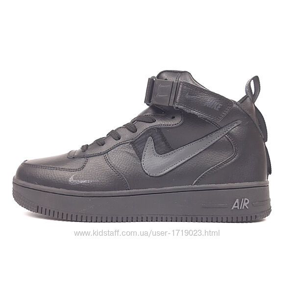 Nike Air Force 1 Mid ´07 кросівки чоловічі з хутром найк аір форс