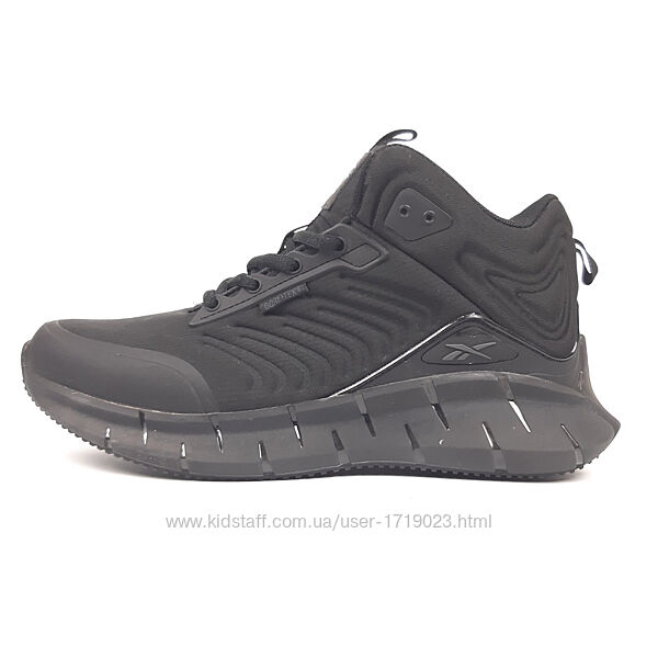 Reebok Zig Kinetica високі чорні кросівки чоловічі зимові з хутром рібок
