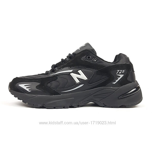 New Balance 725 ML725 чорні кросівки жіночі термо нью беленс кроссовки