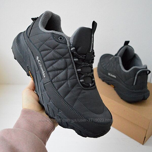 Columbia Nonsplip Goretex Gray термо кросівки чоловічі зимові