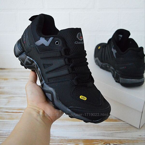 Classica Terrex Goretex Black Gray термо кросівки чоловічі зимові кроссовки