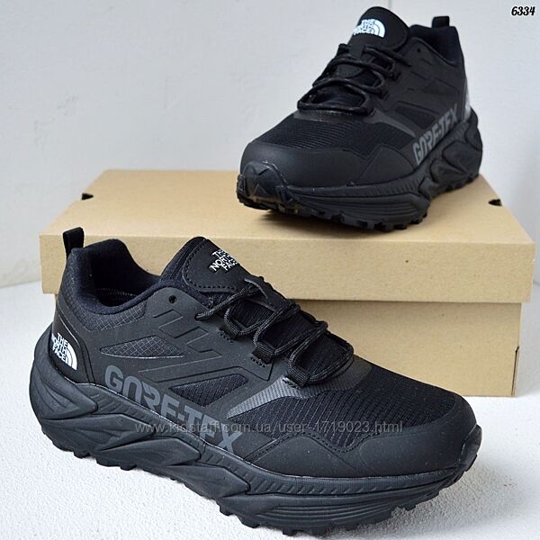 The North Face Goretex Black чорні, термо кросівки чоловічі зимові кроссовк