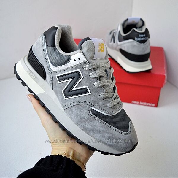 New Balance 574 Legacy Gray Black сірі термо кросівки жіночі нью беленс