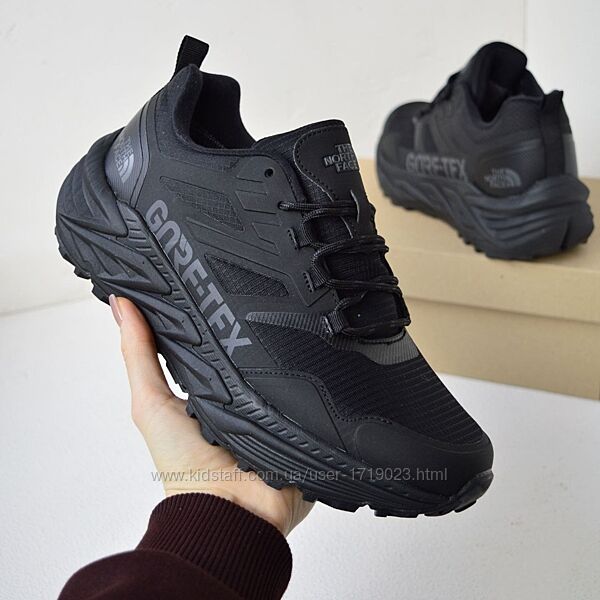 The North Face Goretex Black чорні термо кросівки чоловічі зимові кроссовки