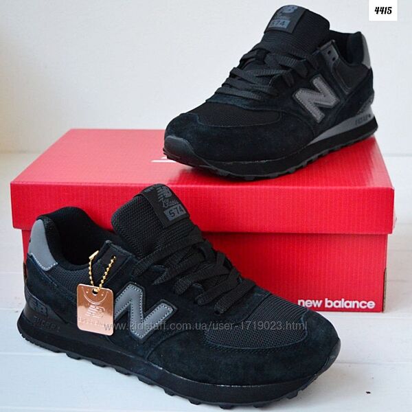 New Balance 574 Black чорні кросівки жіночі нью беленс кроссовки кросовки