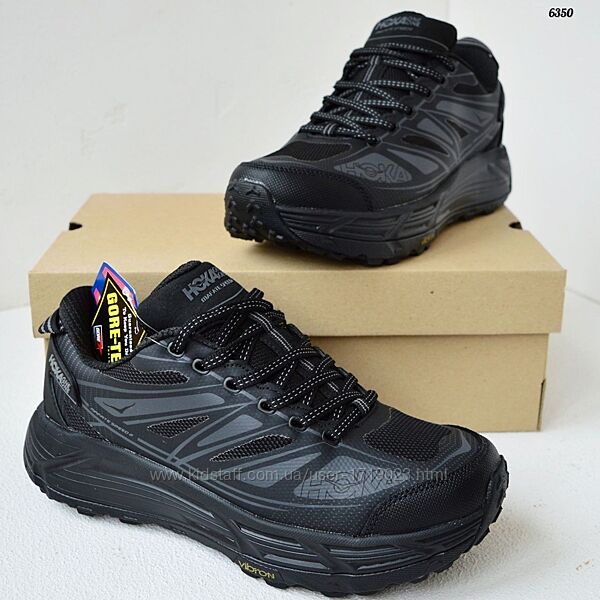 HOKA Mafate Speed 2TM Waterproof Black Gray термо кросівки чоловічі хока