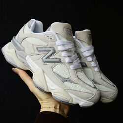 New Balance 9060 Beige Gray бежеві кросівки жіночі нью беленс кроссовки