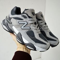 New Balance 9060 Gray Black сірі кросівки жіночі нью беленс кроссовки