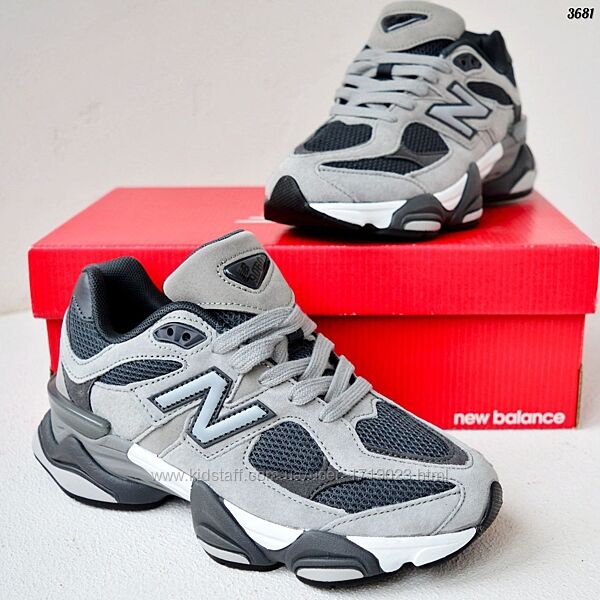 New Balance 9060 Gray Black сірі з чорним кросівки чоловічі нью беленс крос
