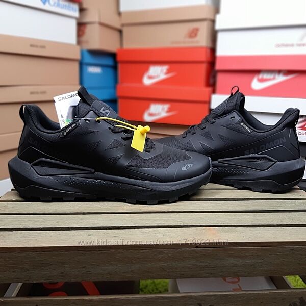 Salomon Elixir Activ Gore-Tex чорні кросівки термо саломон чоловічі зимові