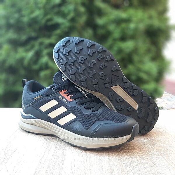 Adidas Terrex GORE-TEX чорні з бежевим кросівки чоловічі адідас терекс 