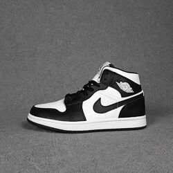 Nike Air Jordan 1 білі з чорним SIN кросівки жіночі найк аір джордан аир
