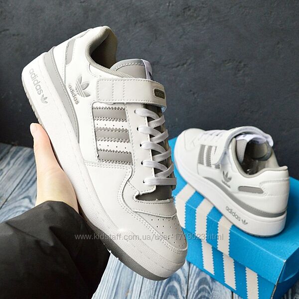 Adidas Forum LOW White Gray кросівки чоловічі адідас адидас форум кроссовки