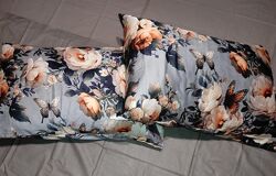 Пара наволочок з турецького сатину 5070 - троянда-метелик, 100 бавовна