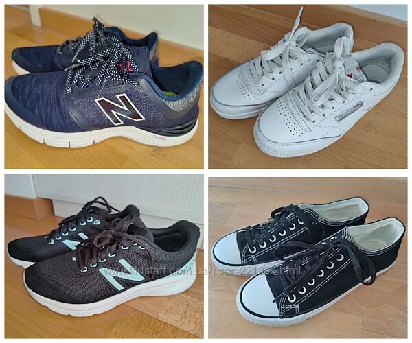 Кросівки New Balance, Reebok, кеди 37-38 р.
