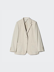 Піджак airsense relaxed uniqlo М беж та сірий