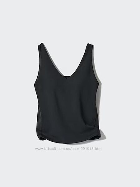 Майка з бра з бюстгальтером airism uniqlo