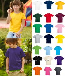 Дитячі футболки Класичні Бавовна Fruit of the loom Valueweight kids