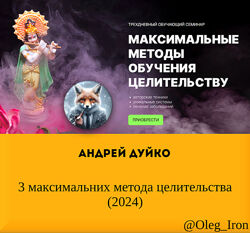 Андрей Дуйко 3 максимальних метода целительства 2024