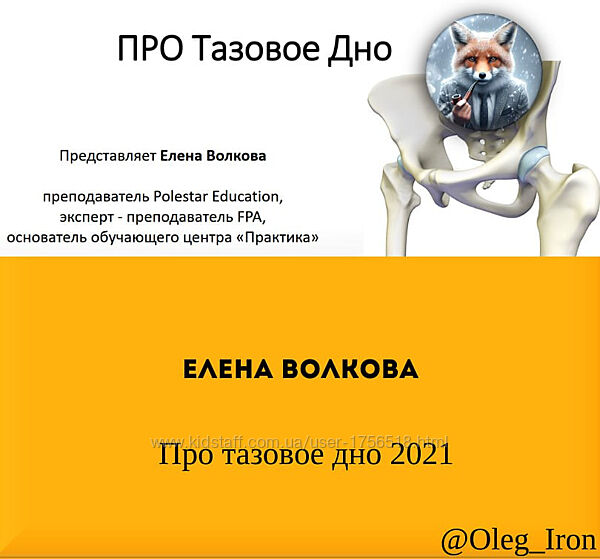 Елена Волкова Про тазовое дно 