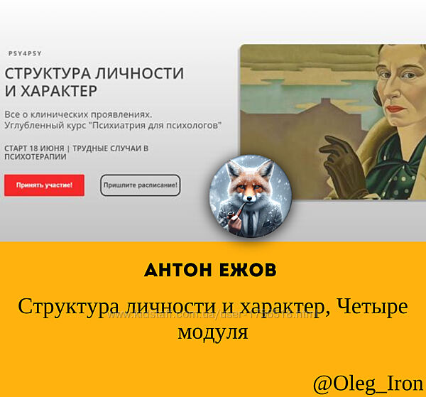 Структура личности и характер. Четыре модуля Антон Ежов