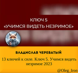 Владислав Череватый 13 ключей к силе. Ключ 5. Учимся видеть незримое 2023
