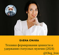 Елена Силка Техники формирования ценности и удержания статусных мужчин 2024