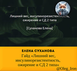 Елена Суханова Гайд Лишний вес, инсулинорезистентность, ожирение и СД 2 