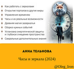 Анна Тельнова   Часы и зеркала 2024 аудиоформат