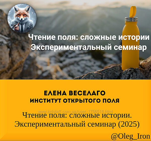 Елена Веселаго Чтение поля сложные истории. Экспериментальный семинар 2025