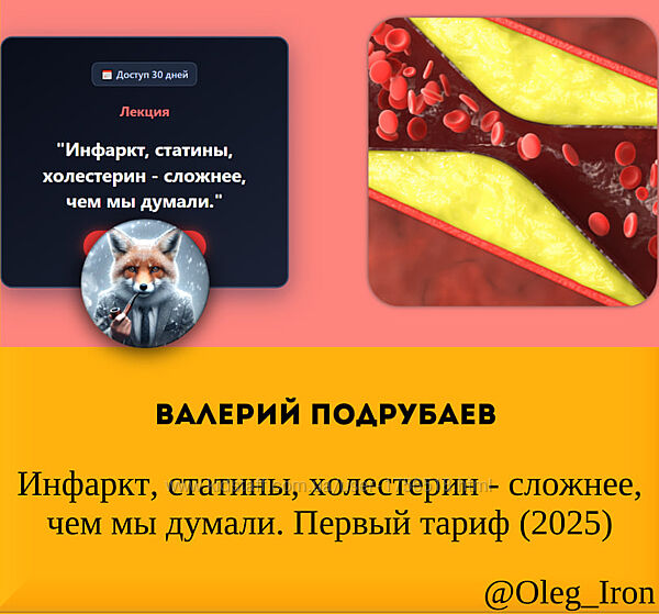 Валерий Подрубаев Инфаркт, статины, холестерин - сложнее, чем мы думали 25