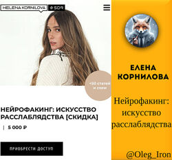   Елена Корнилова   Нейрофакинг искусство расслаблядства