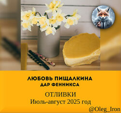   Любовь Пищалкина dar. fenixa    ОТЛИВКИ Июль-август 2025 год  