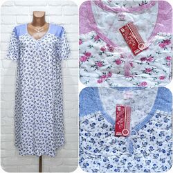 Ночнушка 54-58р. , ночная рубашка узбекистан, нічна сорочка бавовняна turon