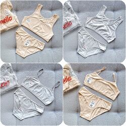 Базовий комплект donella топ і трусики на 6-13р. , набір труси топік турція