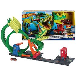 Трек Hot Wheels City Dragon Loop. Хот вілс Петля дракона 