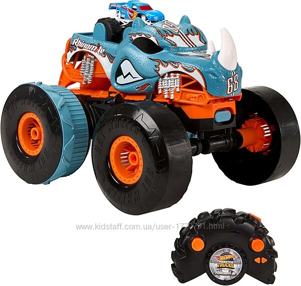 Hot Wheels Monster Trucks R/C Rhinomite Позашляховик трансформер Хот Вілс