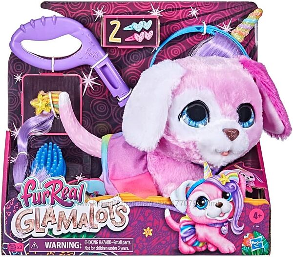 FurReal Hasbro Glamalots Інтерактивна іграшка Гламурний вихованець цуценя